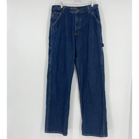 Polo Ralph Lauren Other - Polo Ralph Lauren Jeans Mens Sz 33x34 Carpenter Hammer Loop Loose Fit Denim Blue